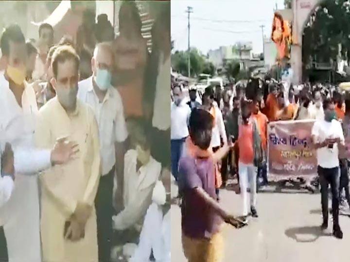 Dispute over 40 year old handpump in Saharanpur congress and Bajrang dal protest सहारनपुर में हैंडपंप उखाड़े जाने पर सियासी 'गदर', कांग्रेस ने विरोध में दिया धरना, बरजंग दल ने दी ये धमकी