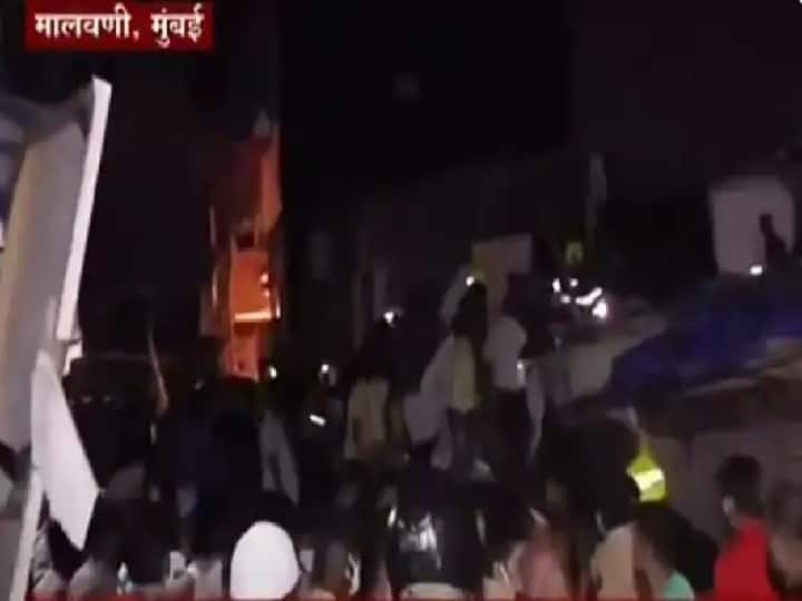 Malad Building Collapse Heavy rains caused part of building to collapse in Malad, Mumbai 11 killed, 17 seriously injured Malad Building Collapse : मुसळधार पावसामुळे मुंबईतील मालाडमध्ये इमारतीचा भाग कोसळला; 11 जणांचा मृत्यू, 17 जण गंभीर