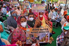 IN PICS | Congress Holds Nationwide 'Symbolic Protest' Against Petrol, Diesel Price Hike