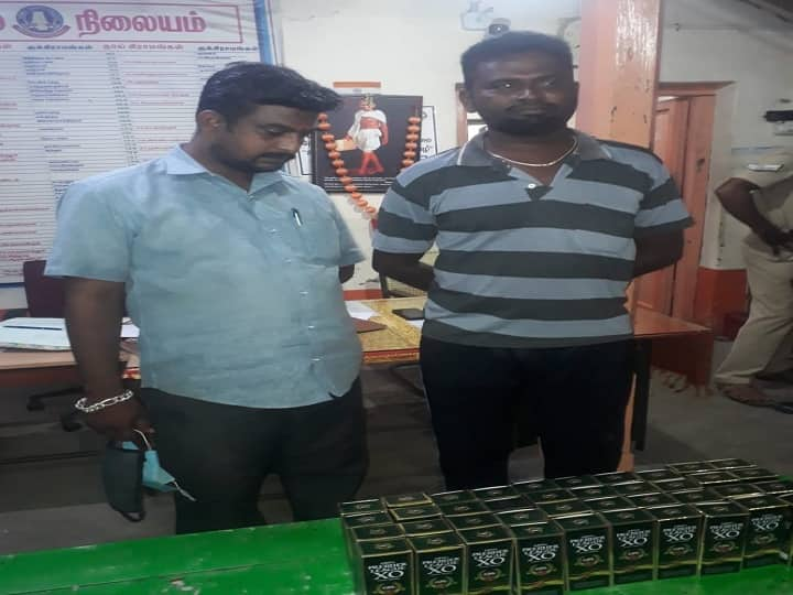 Tamil Nadu Kudavasal BJP Farmers wing secretary caught police, smuggling liquor from Karaikal. ‛காரைக்கால் டூ குடவாசல் மது சப்ளை’ பைக்கில் பிடிப்பட்ட பாஜக செயலாளர்; விசாரணையில் ஓட்டம்!