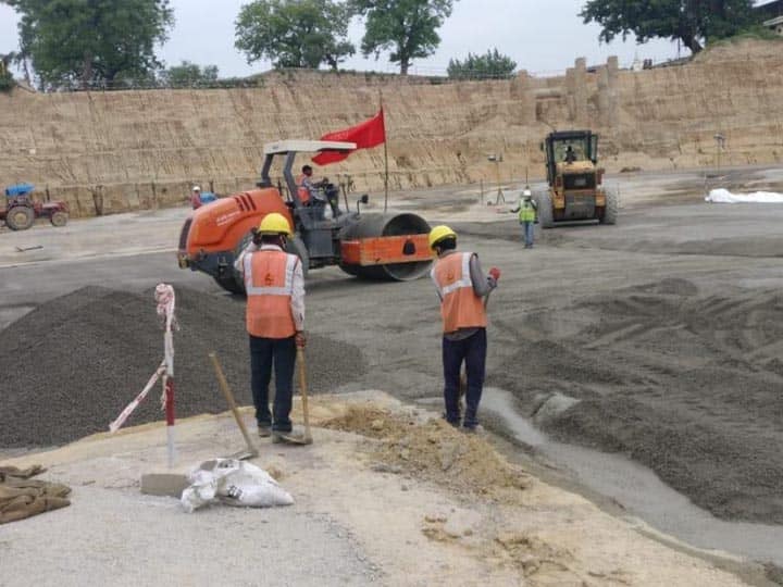 ram mandir six layer foundation or footing complete construction work in full swing ANN भव्य राम मंदिर निर्माण: नींव में 6 लेयर का काम पूरा, भव्यता बढ़ाएंगे तरह-तरह के पत्थर