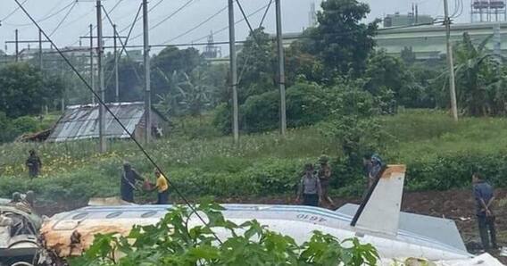 Myanmar 'ਚ ਮਿਲਟਰੀ ਦਾ ਜਹਾਜ਼ ਕ੍ਰੈਸ਼, 12 ਦੀ ਮੌਤ