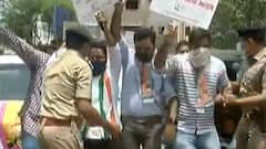 સુરત: મોંઘવારી અને પેટ્રોલ-ડિઝલના ભાવ વધારા મુદ્દે કોંગ્રેસના ધરણા, પોલીસે કરી કાર્યકરોની અટકાયત