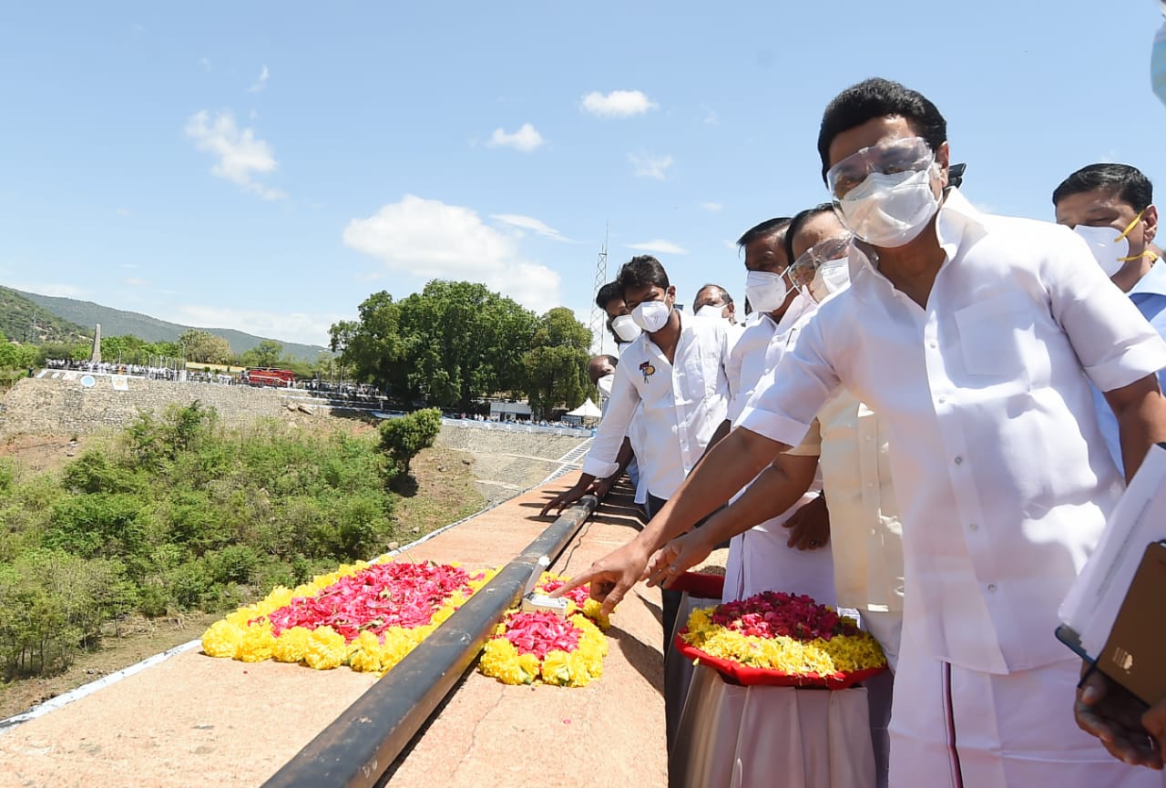 CM M.K Stalin Releases 3,000 Cusecs Of Water For Irrigation From Mettur Dam