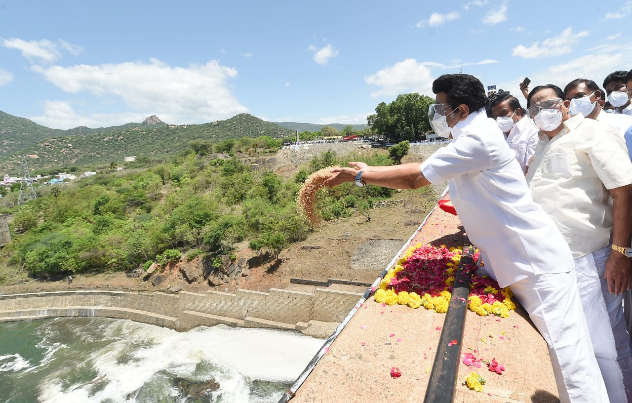 CM M.K Stalin Releases 3,000 Cusecs Of Water For Irrigation From Mettur Dam