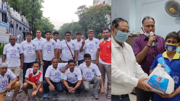 CAB Affiliated Shyambazar Club and YMCA help groundsmen and Yaas affected people Corona and Yaas: করোনা ও ইয়াসের জোড়া ধাক্কা, সাহায্য নিয়ে হাজির ময়দানের দুই ক্লাব