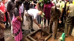 Anupam Kher plants a sapling following BMC's campaign