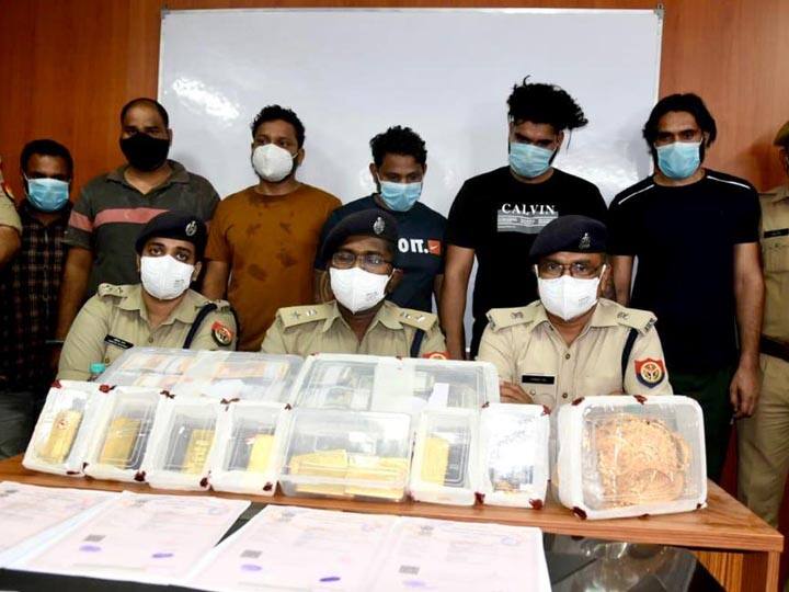 नोएडा पुलिस को मिली बड़ी सफलता, 6 चोर गिरफ्तार, करोड़ों का सोना और कैश बरामद