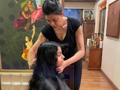 Adorable! Sushmita Sen's Daughter Alisah Meditates As Actress Gives Her A Haircut, See PIC