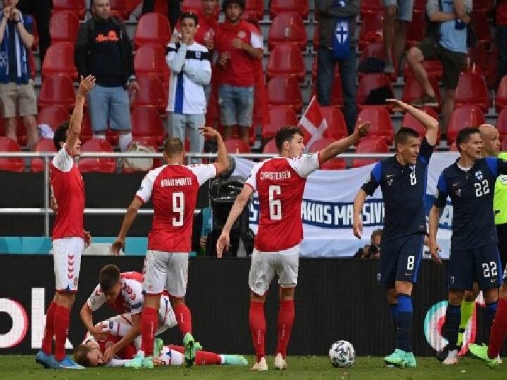 EURO CUP: christian eriksen faints on the field during the match,  Finland beat Denmark EURO CUP:  क्रिस्टियन एरिक्सन मैच के दौरान मैदान पर हुए बेहोश फिर भी फिनलैंड ने डेनमार्क को हराया