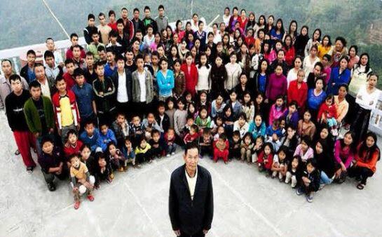 Mizoram man who headed world's largest family, with 39 wives, 94 children, dies  દુનિયાના સૌથી મોટા કુટુંબના વડા જિઓના ચાનાનું નિધન, 39 પત્નીઓ અને  94 બાળકો હતા