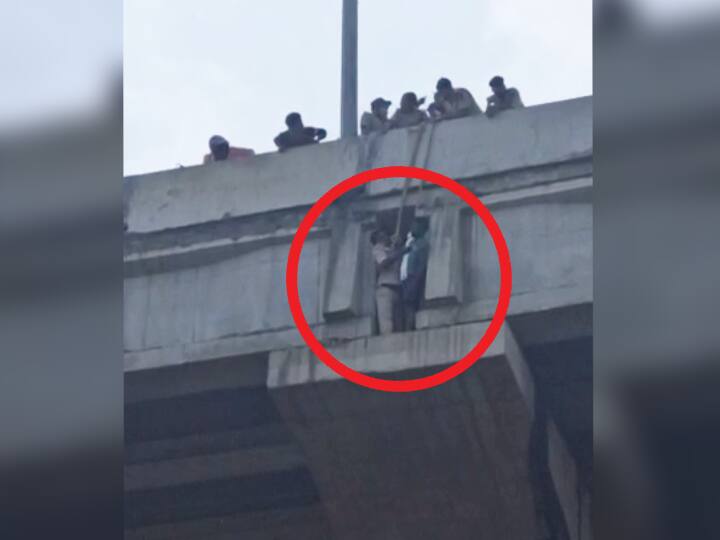 बिहारः पटना के दीघा-एम्स फ्लाईओवर के निचले हिस्से में फंसा था युवक, पुलिस ने ऐसे किया रेस्क्यू