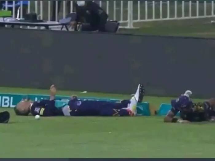 PSL Video: Faf du Plessis collided with mohammad hasnain in psl match ફિલ્ડિંગ દરમિયાન સાથી ખેલાડી સાથે જોરદાર ટકરાયો ફાક ડૂ પ્લેસીસ, માથામાં ઇજા થતા તાત્કાલિક લઇ જવાયો હૉસ્પીટલ, વીડિયો વાયરલ