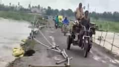 Birbhum: বর্ষায় অজয়ের জলস্তর বাড়ায় পশ্চিম বর্ধমান ও বীরভূমের সংযোগকারী অস্থায়ী সেতু ভেঙে পড়ার আশঙ্কা
