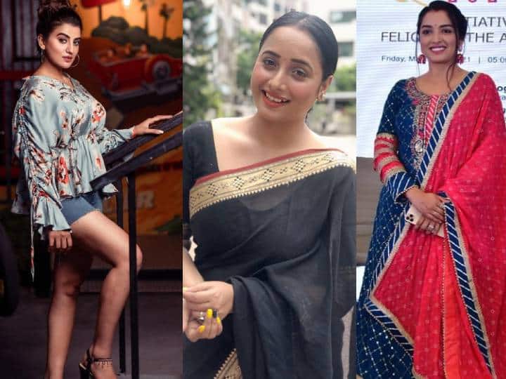 भोजपुरी सिनेमा की पॉपुलैरिटी धीरे-धीरे लोगों के बीच बढ़ रही है. यहां काम करने वाले सभी सेलेब्स अब गैर भोजपुरी क्षेत्रों में भी पहचाने जाते हैं. इस इंडस्ट्री की एक्ट्रेसेज की पॉपुलैरिटी भी पहले से ज्यादा बढ़ी है. इसलिए उनकी फीस में भी इजाफा  हुआ है. ताज रिपोर्ट्स की मानें, तो कमाई और पॉपुलैरिटी के मामले में एक्ट्रेस और सिंगर अक्षरा सिंह भोजपुरी इंडस्ट्री की टॉप एक्ट्रेस बन गई हैं. आम्रपाली दुबे, काजल राघवानी और रानी चटर्जी इनसे पीछे छूट गई हैं. यहां हम फीस के हिसाब भोजपुरी एक्ट्रेस की पॉपुलैरिटी बता रहे हैं.