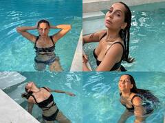 Karan Kundra की एक्स गर्लफ्रेंड Anusha Dandekar ने शेयर की खूबसूरत तस्वीरें, स्विमिंग पुल में दिए ऐसे-ऐसे पोज