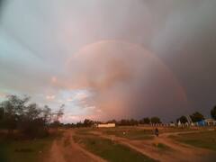 காஞ்சிபுரத்தை கலர்புரமாக மாற்றிய வானவில்!