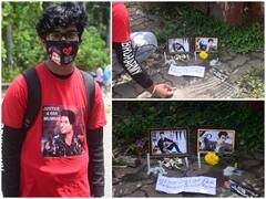 Sushant Singh Rajput’s Death Anniversary: Fans Light Candles, Pay Tribute Outside SSR’s Mumbai Residence; SEE PICS