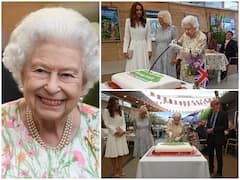 Queen Elizabeth Steals The Show By Cutting Cake With Sword At An Event