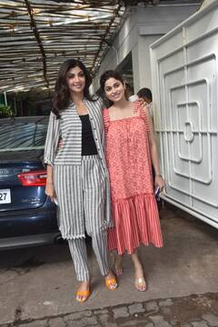 स्टाइलिश अवतार में दिखीं Shilpa Shetty-Shamita Shetty, जिम के बाहर दिखे Varun Dhawan