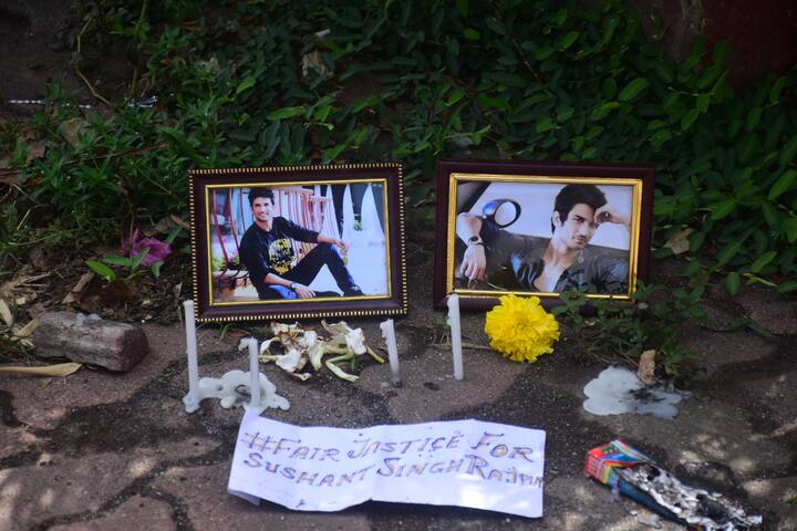 The actor was found dead at his residence in Mumbai on June 14th last year. And now a year later, his fans have gathered outside the late actor’s Bandra, Mumbai residence to pay their tributes to the actor. [pic credit: Manav Manglani]