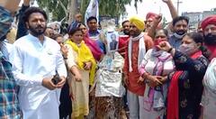 ਆਪ ਵੱਲੋਂ ਕਾਂਗਰਸੀ ਵਰਕਰਾਂ ਤੇ ਹਮਲਾ ਕਰਨ ਦਾ ਇਲਜ਼ਾਮ, ਰਾਜਪੁਰਾ 'ਚ ਲਿਆ ਧਰਨਾ