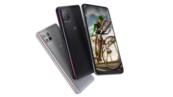 Moto G 5G-  મોટોરોલાનો આ 5G સ્માર્ટફોન 20 હજાર રૂપિયાની અંદરનો છે. Moto G 5G સ્માર્ટફોનમાં 6 GB રેમ, 128 GB સ્ટૉરેજ છે. આના સ્ટૉરેજને 1 TB સુધી વધારી શકાય છે. આમાં 6.67 ઇંચની ફૂલ એચડી ડિસ્પ્લે, 48MP + 8MP + 2MPનો રિયર કેમેરા સેટઅપ અને 16MPનો ફ્રન્ટ કેમેરો છે. આમાં 5000 mAhની Li-Polymer બેટરી છે, જે ફાસ્ટ ચાર્જિંગને સપોર્ટ કરે છે.