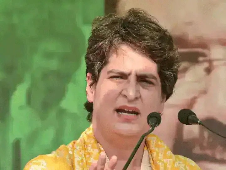 Congress Leader Priyanka Gandhi attack Yogi Government on woman security Lucknow Uttar Pradesh योगी सरकार पर बरसीं प्रियंका गांधी, कहा- जंगलराज में भगवान भरोसे है महिलाओं की सुरक्षा
