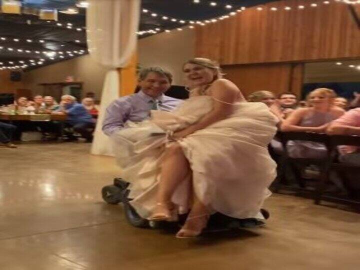 Viral Video: Bride Dances With Father On Wheelchair, Melts Heart On Internet Viral Video: Bride Dances With Father On Wheelchair, Melts Heart On Internet