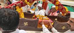 PHOTO : कौंडण्यपुरातील रुक्मिणी मातेच्या पालखीची मंदिराभोवती प्रदक्षिणा