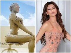 Viral Post: તડકામાં બેસીને Urvashi Rautelaએ કર્યુ Mud Bath, તસવીરો જોઇને ફેન્સનો પરસેવો છુટ્યો, જુઓ........