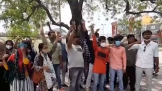 Rajkot: સિવિલમાં કોરોનાની કામગીરી કરતા એટેન્ડેન્સે નોંધાવ્યો વિરોધ, શું લગાવ્યા આરોપ?