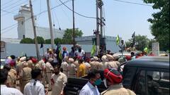 ਕਾਂਗਰਸੀ ਸਾਂਸਦ ਮਨੀਸ਼ ਤਿਵਾੜੀ ਦਾ ਜ਼ੋਰਦਾਰ ਵਿਰੋਧ, ਕਿਸਾਨਾਂ ਨੇ ਵਿਖਾਈਆਂ ਕਾਲੀਆਂ ਝੰਡੀਆਂ