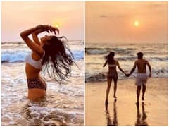 IN PICS: Janhvi Kapoor Strikes A Stunning Pose In Bikini As She Enjoys Sunset With A Mystery Guy!