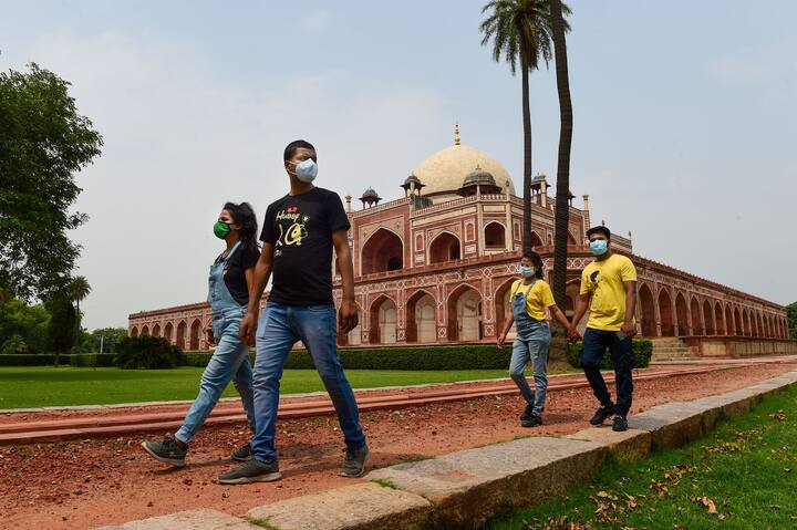 All centrally protected monuments, museums, and sites which were closed around for about two months due to second wave of Covid-19, finally reopened on Wednesday June 16. Here are visuals of tourists flocking to historical monuments. (Image: PTI)