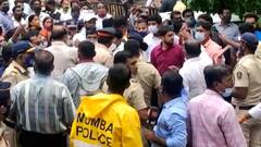 Pravin Darekar on BJYM Protest : सेनाभवनाबाहेर झालेल्या राड्यानंतर प्रवीण दरेकर, सचिन अहीर म्हणतात..