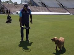 टीम इंडिया के कोच रवि शास्त्री ने डॉगी को करवाई फील्डिंग प्रैक्टिस, वीडियो वायरल हुआ