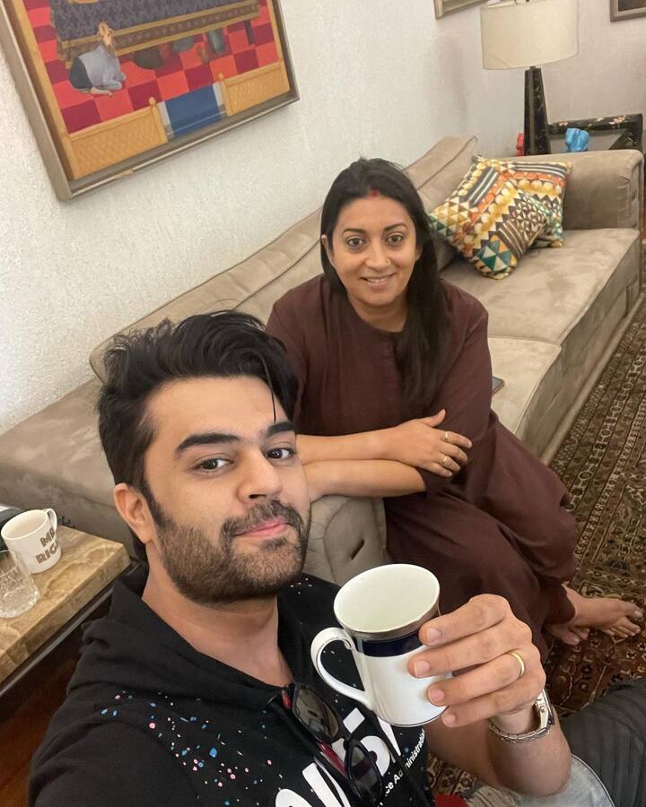 Smriti Irani, who is currently serving as the Minister For Women & Child Development & Textiles, re-posted Maniesh Paul's post on Instagram. She wrote, 