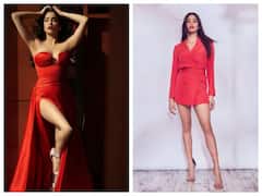 जब Janhvi Kapoor ने Red Colour ड्रेस में बरपाया कहर, देखें खूबसूरत Photos