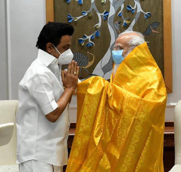 TN CM Mk Stalin Meets PM Modi, Discusses Agri Laws, Education Policies TN CM Mk Stalin Meets PM Modi, Discusses Agri Laws, Education Policies