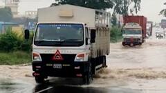 Rain Effect : साताऱ्यात रात्रभर दमदार पाऊस, शेतात साचलेलं पाणी रस्त्यावर आल्याने वाहतूक धीम्या गतीने