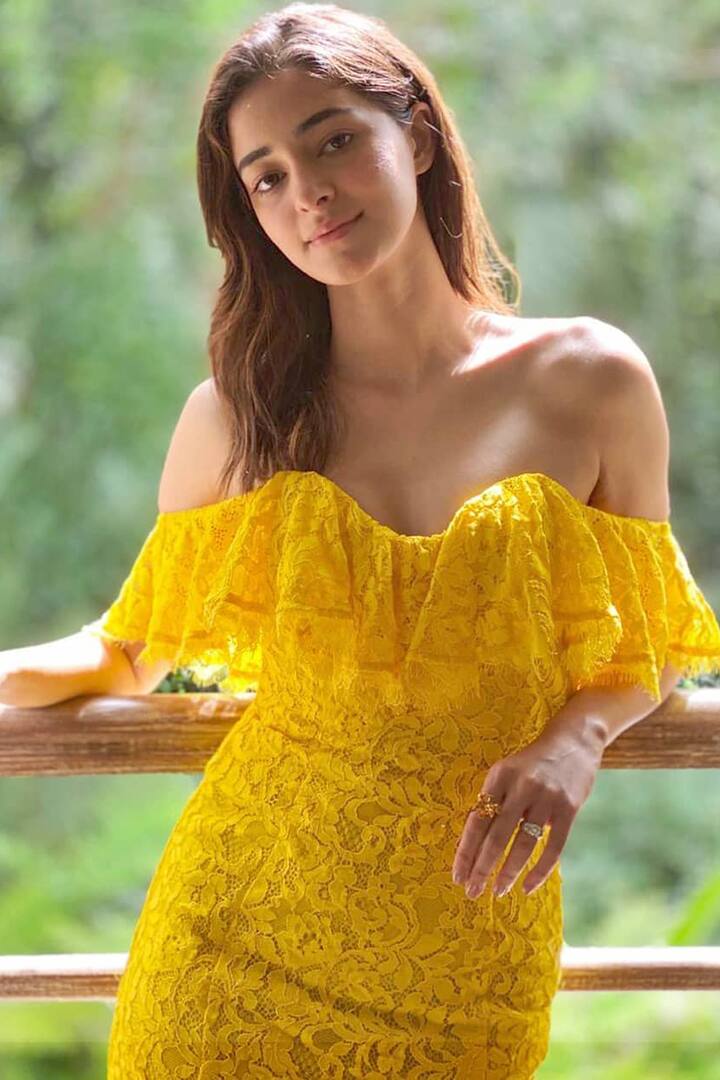 Ananya Panday- एक्ट्रेस ने फैंस को दिखाया कि क्रोशिया ड्रेस सफेद के अलावा कलरफुल भी हो सकती है. अनन्या पांडे ने एक यैलो कलर की ड्रेस पहनी थी, जिसे उन्होंने गोल्ड  इयररिंग्स और मैटेलिक स्टिलेटोस के साथ टीमअप किया था.