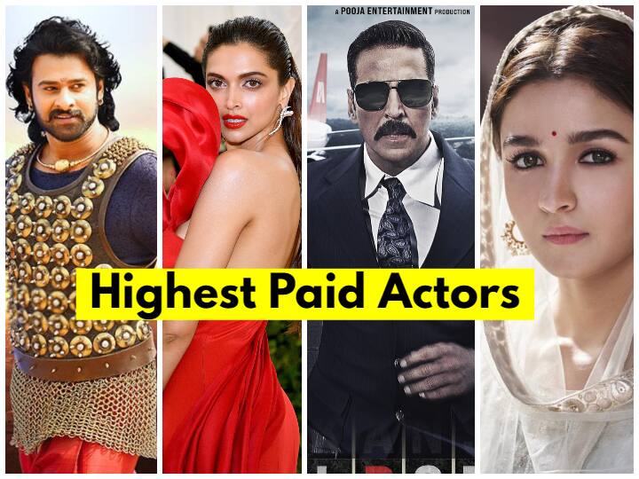 फिल्मी दुनिया का ना सिर्फ ग्लैमर और चकाचौंध युवाओं को इस ओर आकर्षित करता है बल्कि यहां मिलने वाली फीस भी इस ग्लैमर वर्ल्ड की फेम की एक खास वजह है. दरअसल फिल्मी दुनिया में मशहूर हो चुके सितारे अपनी ब्रांड वैल्यू के दम पर जबरदस्त रेवेन्यू फिल्मों के लिए कमाते हैं. उनकी फीस भी इतनी ही भारी भरकम होती है. प्रभास से लेकर आलिया भट्ट और दीपिका पादुकोण ये तमाम सितारे अपनी एक फिल्म के लिए करोड़ों रुपये चार्ज करते है. आज आपको बताएंगे कि आखिर कौन सा सितारा कितनी फीस एक फिल्म के लिए वसूलता है.