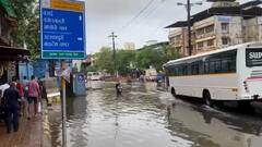 Mumbai Rains : रात्रभर झालेल्या पावसामुळे नालासोपाऱ्यातील सखल भागात पाणी साचलं