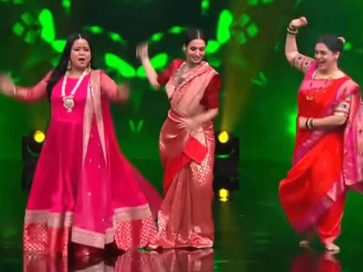 Malaika Arora did a Marathi style Dance in Red Banarasi Saree on india Best Dancer, watch Video Video: शॉर्ट ड्रेस छोड़ Malaika Arora ने बांधी लाल बनारसी साड़ी, किया ऐसा मराठी डांस, दीवाने हुए फैंस