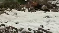 मालवण रॉक गार्डनमध्ये अनोखा नजारा, खडकांवर लाटा धडकल्याने पांढरा शुभ्र फेस, जणू कापसाची चादर