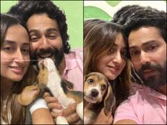 Varun Dhawan's Pet Dog's Name Has A Sweet Connection With 'FRIENDS', Actor Drops Cute Pics With Natasha Dalal