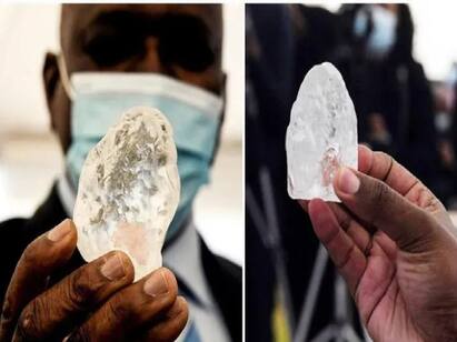 Diamond believed to be worlds third-largest unearthed in Botswana கிரிக்கெட் பந்தை விடவும் பெரிசு... போட்ஸ்வானாவில் கண்டுபிடிக்கப்பட்ட  வைரக்கல்!