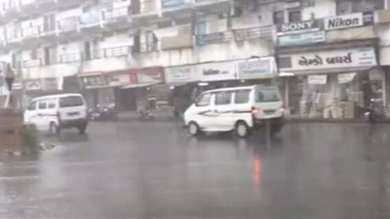મહેસાણાના બહુચરાજી તાલુકામાં ધોધમાર વરસાદ, જુઓ વીડિયો