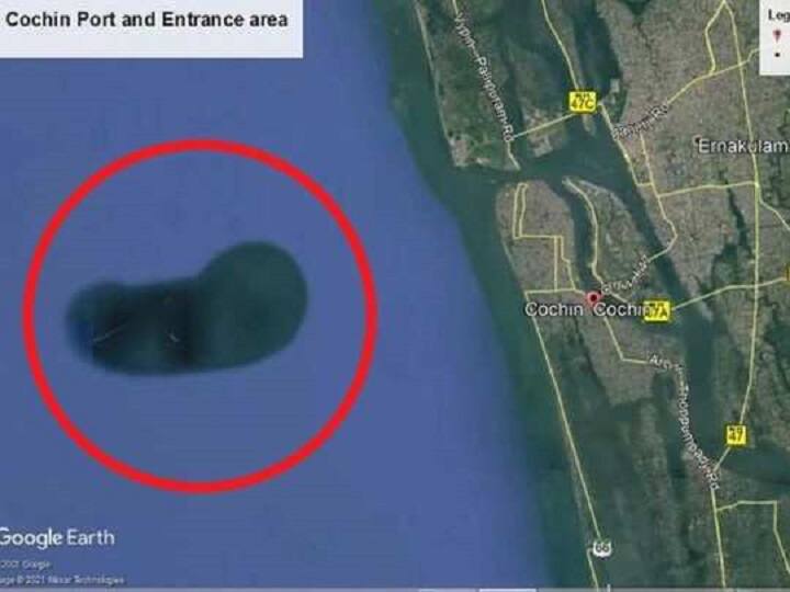 Google Maps image shows an underwater structure in Arabian sea in India's Kerala UnderWater island: गूगल मैप में केरल के पास समुद्र के अंदर दिखा आइलैंड, जानें क्या है इसकी हकीकत